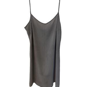 Black House White Market Black White Striped Slip Dress Women's Size 4 Sexy Glam